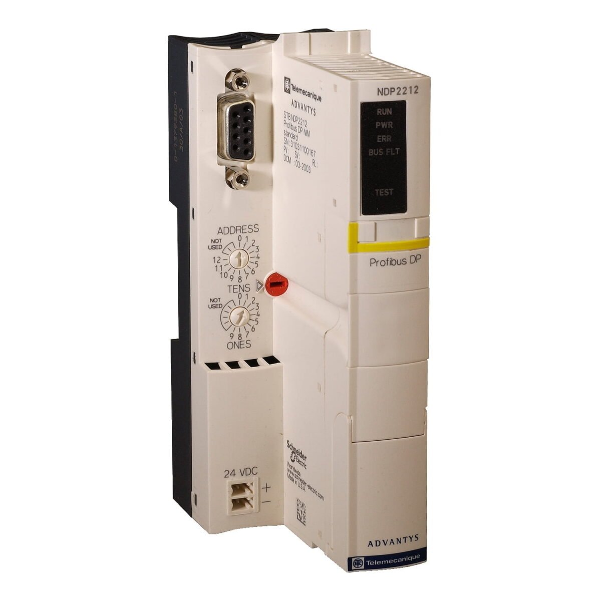 STBNDP2212, MODULO DE COMUNICACIÓN MODICON STB, PROFIBUS DP, 24VDC – STBNDP2212
