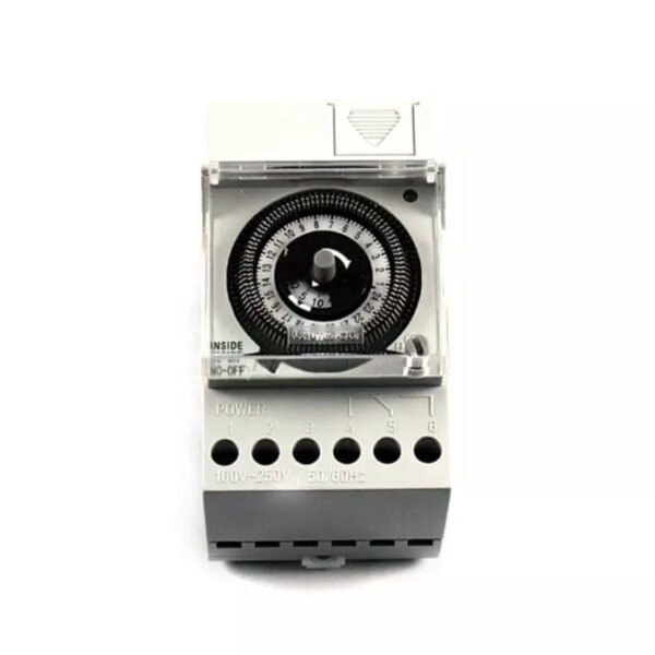 TB-370, INT. RELOJ HORARIO ANALOGICO 30M/15M, 16A 250VAC, RIEL DIN – TB-370