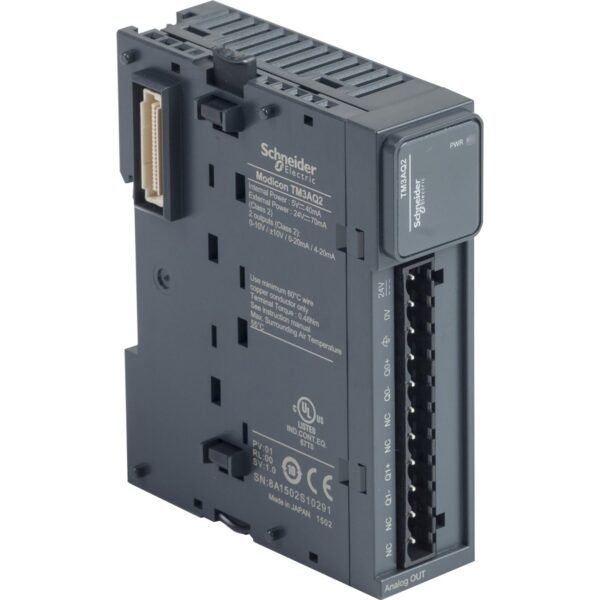 TM3AQ2, MODULO DE EXPANSION 2AO(-10/0+10VDC, 0/4-20MA) – TM3AQ2
