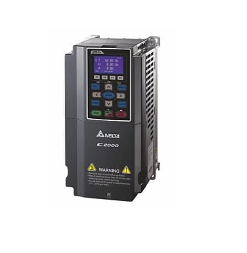 VFD037C43E, VFD-C2000 – VARIADOR DE FRECUENCIA TRIFASICO 5HP/3.7KW, 9A, 380-480VAC C/ FILTRO – VFD037C43E
