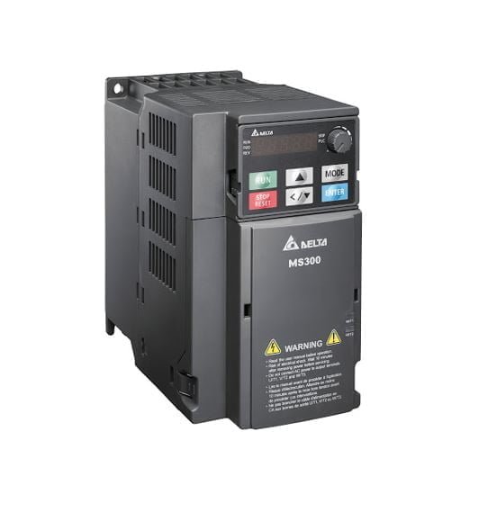 VFD11AMS21ANSAA, VFD-MS300 – VARIADOR DE FRECUENCIA MONOFASICO 3HP/2.2KW, 11A, 200-240VAC, IP20 – VFD11AMS21ANSAA
