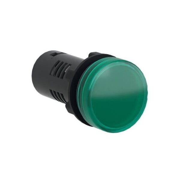 XA2EVM3LC, PILOTO VERDE LUMINOSO LED 220VAC, DIAM. 22MM, MAT. PLASTICO MONOLITICO, IP40 – XA2EVM3LC