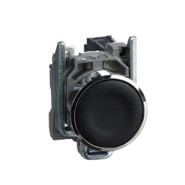 XB4BA21, PULSADOR METALICO RASANTE NEGRO 1NA DIAM. 22MM – XB4BA21