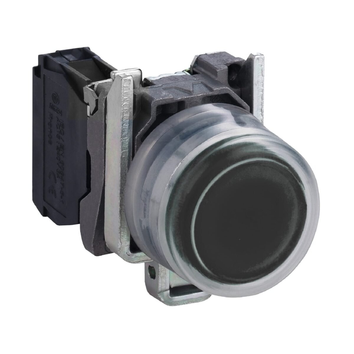 XB4BP21, PULSADOR METALICO NO RASANTE NEGRO 1NA DIAM. 22MM C/ CAPUCHÓN – XB4BP21