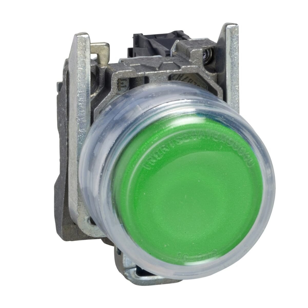 XB4BP31, PULSADOR METALICO NO RASANTE VERDE 1NA DIAM. 22MM C/ CAPUCHÓN – XB4BP31