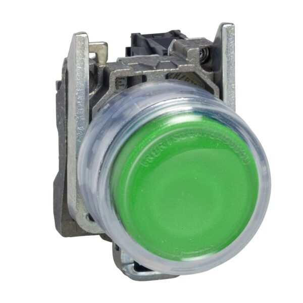 XB4BP31, PULSADOR METALICO NO RASANTE VERDE 1NA DIAM. 22MM C/ CAPUCHÓN – XB4BP31