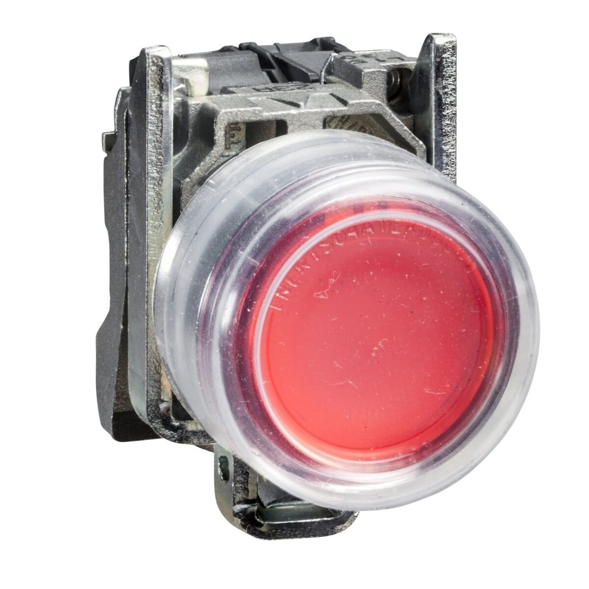 XB4BP42, PULSADOR METALICO NO RASANTE ROJO 1NC DIAM. 22MM C/ CAPUCHON – XB4BP42