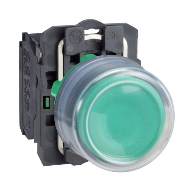 XB5AP31, PULSADOR PLASTICO NO RASANTE VERDE 1NA DIAM. 22MM C/ CAPUCHÓN – XB5AP31