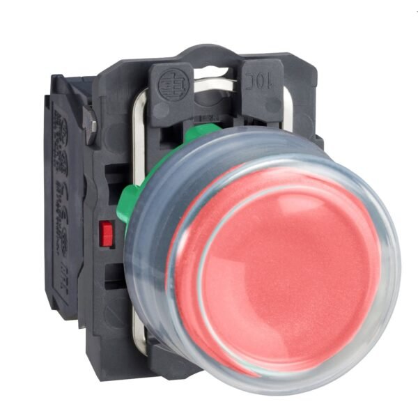 XB5AP42, PULSADOR PLASTICO NO RASANTE ROJO 1NC DIAM. 22MM C/ CAPUCHÓN – XB5AP42