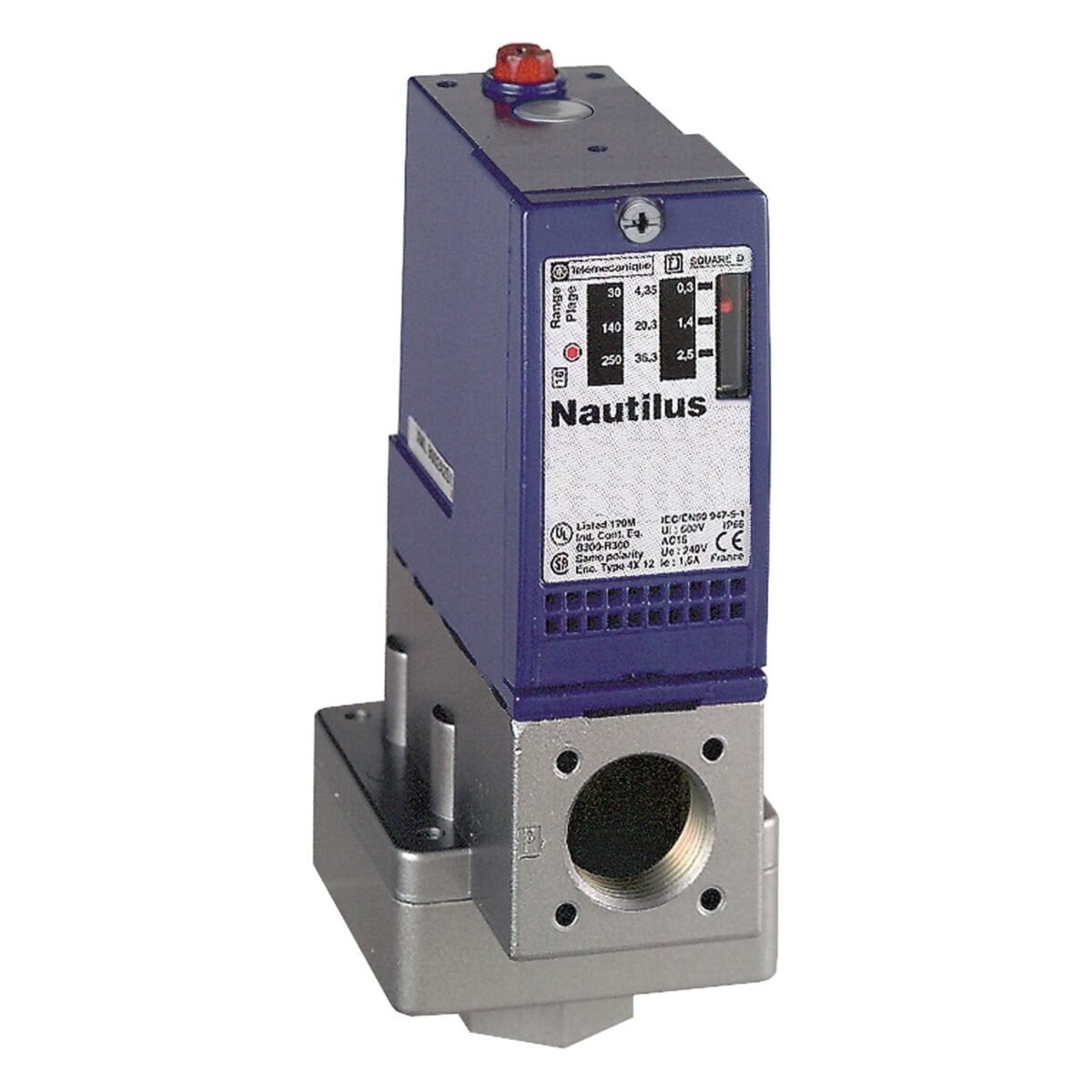 XMLA002A2S11, PRESOSTATO ELECTROMECANICO XM, 0.15-2.5BAR, 1NA/NC, CONEX. FLUIDO G 1/4″ – XMLA002A2S11