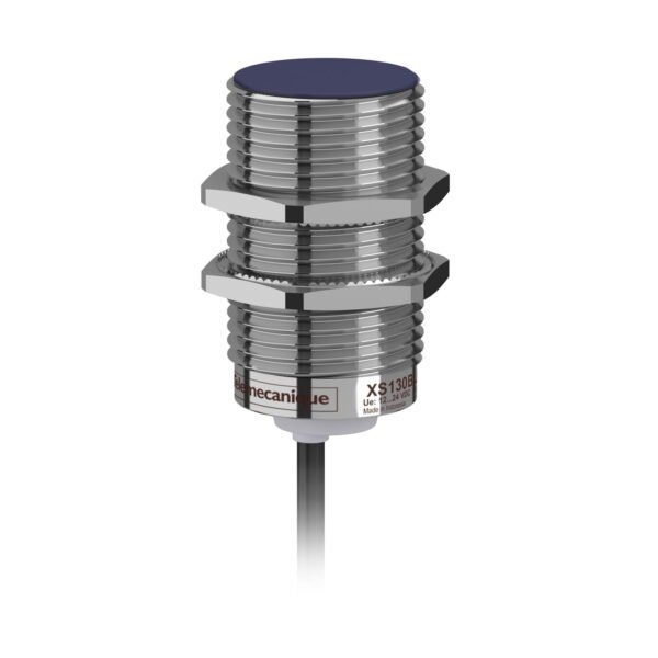XS130BHPAL2, SENSOR INDUCTIVO RASANTE METALICO M30, ALC. 15MM, PNP NA, 3 HILOS, 12-24VDC, CABLE 2MT, IP67 – XS130BHPAL2