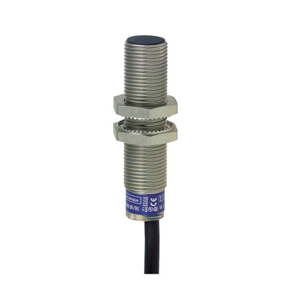 XS612B1PAL2, SENSOR INDUCTIVO RASANTE METALICO M12, ALC. 4MM, PNP NA, 3 HILOS, 12-48VDC, CABLE 2MT, IP68 – XS612B1PAL2