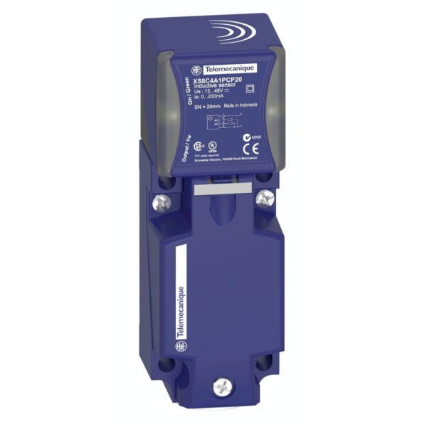 XS7C4A1MPG13, SENSOR INDUCTIVO CUADRADO PLASTICO, ALC. 15MM, RELE NA/NC, 2 HILOS, 24-240VAC/DC, CONEX. TERMINAL, IP67/69K – XS7C4A1MPG13