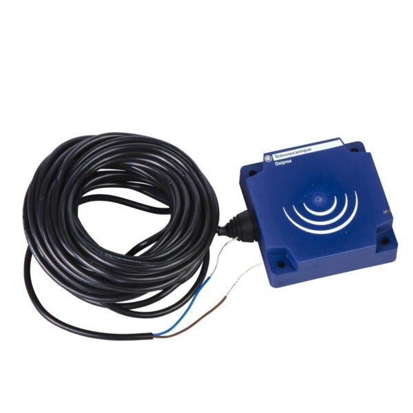 XS9D111A1L2, SENSOR INDUCTIVO RECTANGULO PLASTICO, ALC. 40MM, SAL. 0-10VDC, 3 HILOS, 24VDC, CABLE 2MT, IP68 – XS9D111A1L2