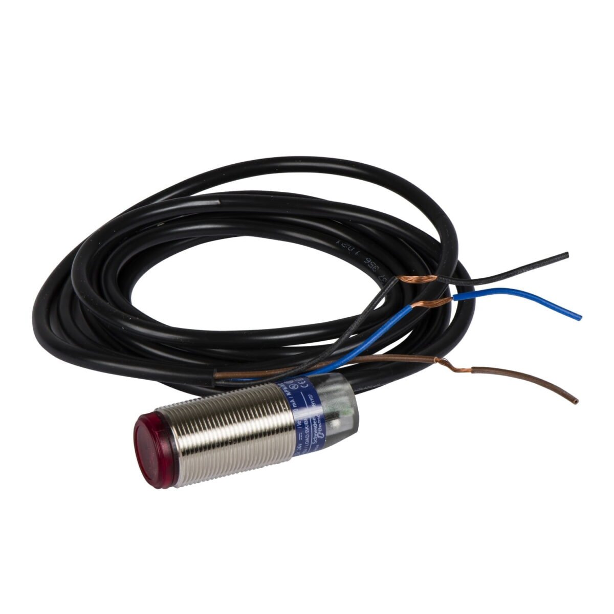 XUB0BNSNL2, SENSOR FOTOELECTRICO METALICO M18, MULTIMODO, NPN NA/NC, 3 HILOS, 12-24VDC, CABLE 2MT, IP67 – XUB0BNSNL2