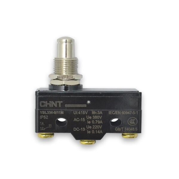 YBLXW-5/11M, MICROSWITCH C/ PIVOTE ALTO C/ ROSCA, NEGRO – YBLXW-5/11M
