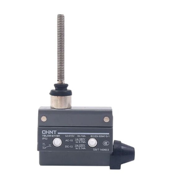 YBLXW-6/11W1, MICROSWITCH C/ VARILLA TIPO RESORTE FLEXIBLE, GRIS – YBLXW-6/11W1