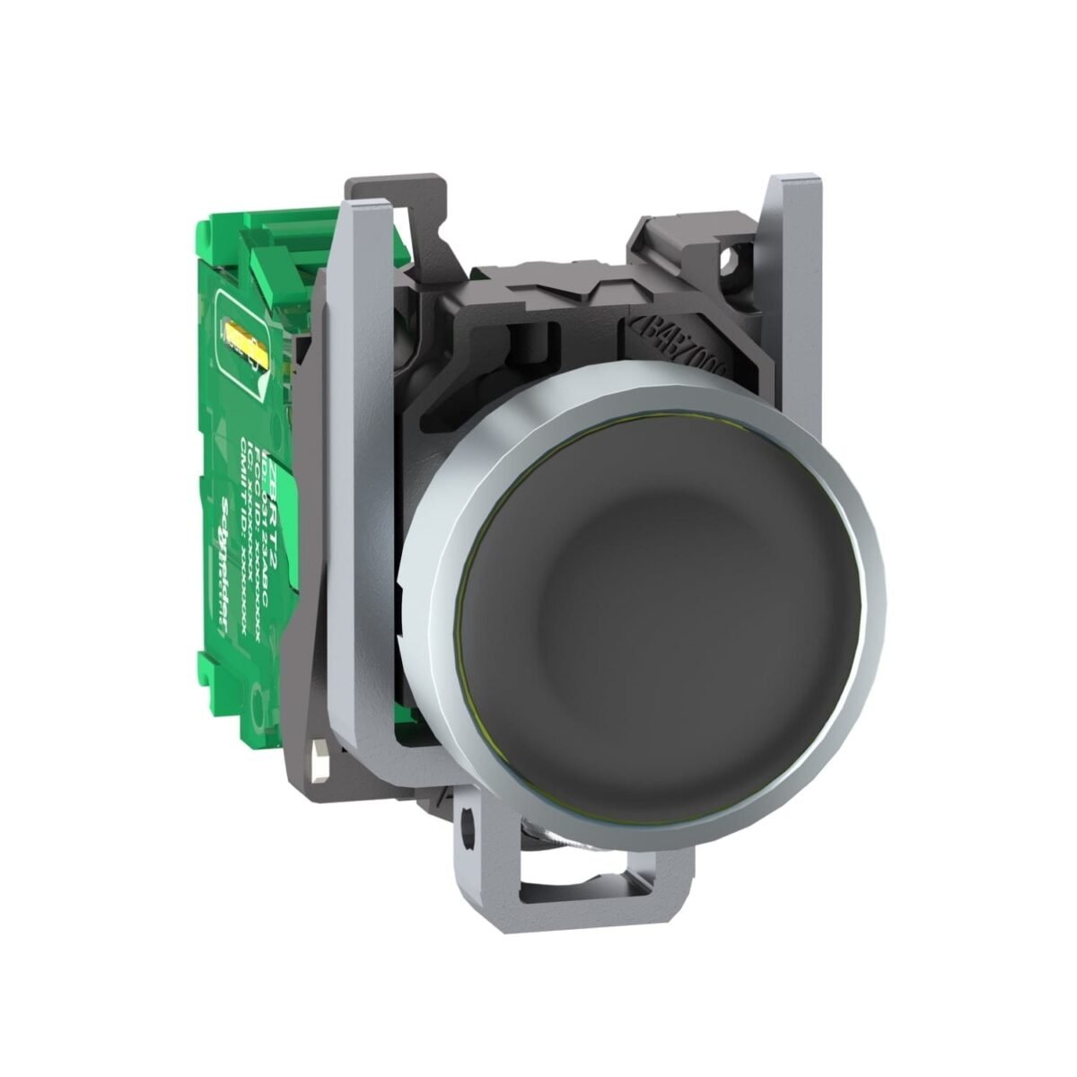 ZB4RTA2, PULSADOR METALICO INALAMBRICO RASANTE NEGRO DIAM. 22MM, C/ TRANSMISOR – ZB4RTA2