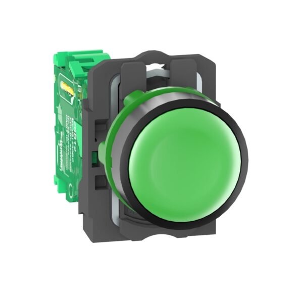 ZB5RTA3, PULSADOR PLASTICO INALAMBRICO RASANTE VERDE DIAM. 22MM, C/ TRANSMISOR – ZB5RTA3
