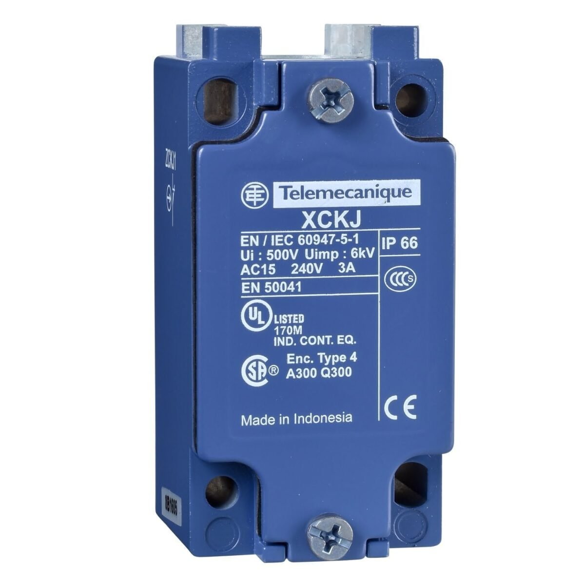 ZCKJ2, CUERPO DE FINAL DE CARRERA METALICO, 2NA/NC, PG13.5, P/ XCKJ – ZCKJ2